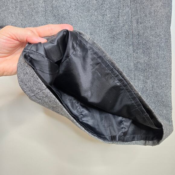 ZARA Gray Women's Wool Blend Cap Sleeve Dress with Hidden Zipper Size Small - Picture 8 of 13